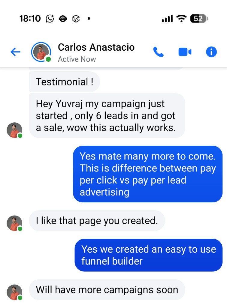 LeadVix advertiser testimonial