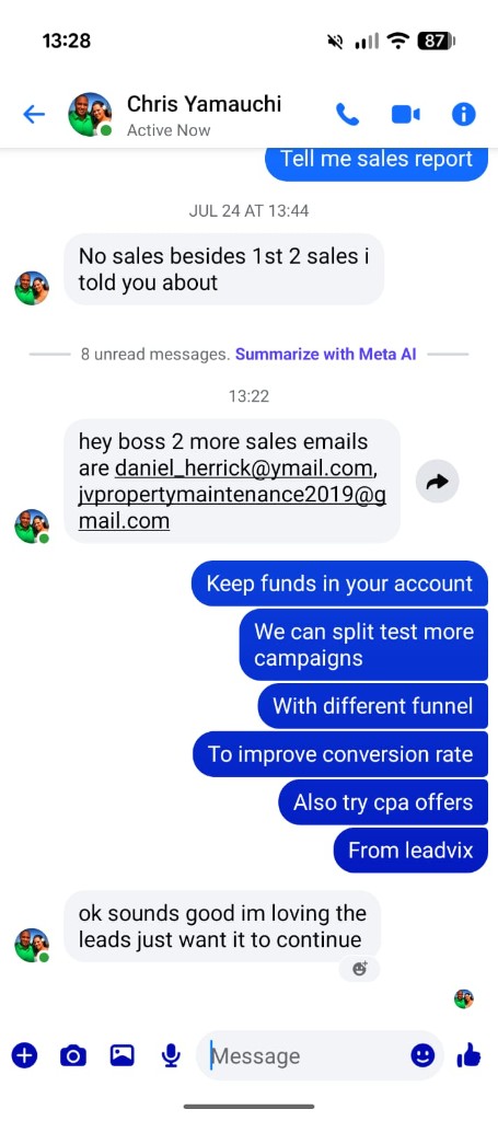 LeadVix advertiser feedback